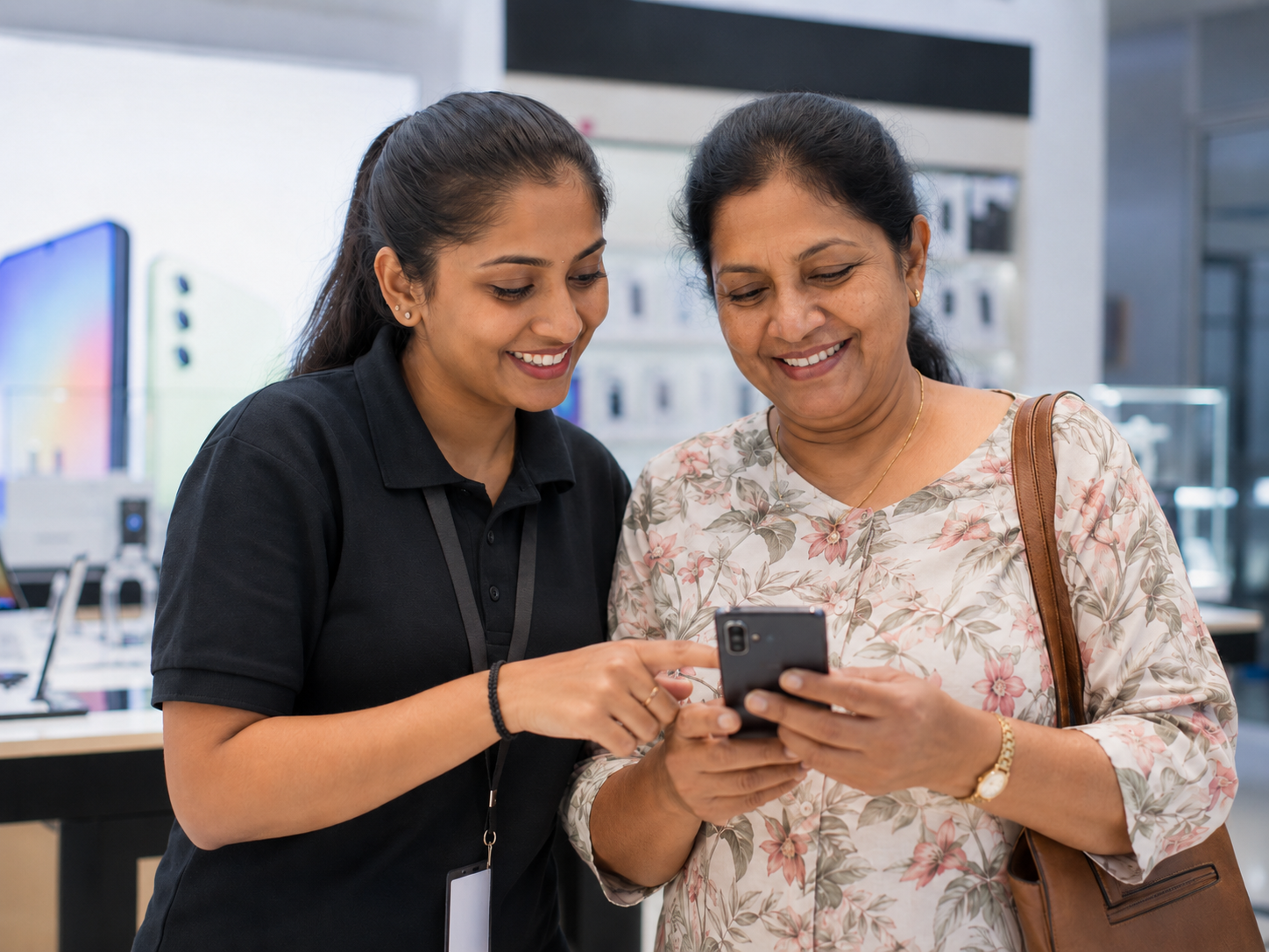 Customer redeeming Volt loyalty rewards from her phone